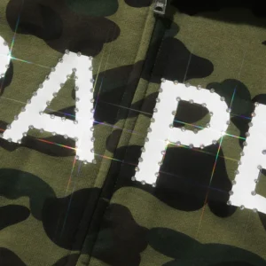 BAPE 1ST CAMO CRYSTAL STONE FULL ZIP HOODIE