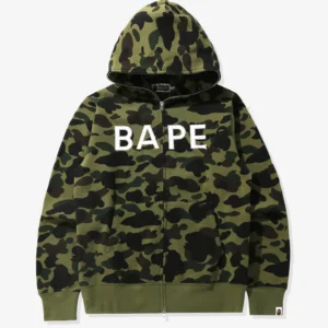 BAPE 1ST CAMO CRYSTAL STONE FULL ZIP HOODIE