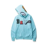 A Bathing Ape Letters Bape Shark Hoodie