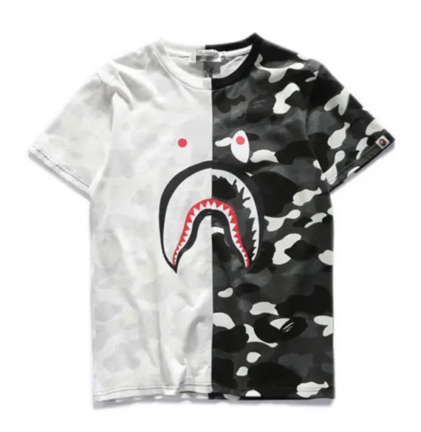 Bape Camo Ape Shark T Shirt