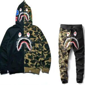 Bape Shark Camo Hoodie and Pants - Tracksuit